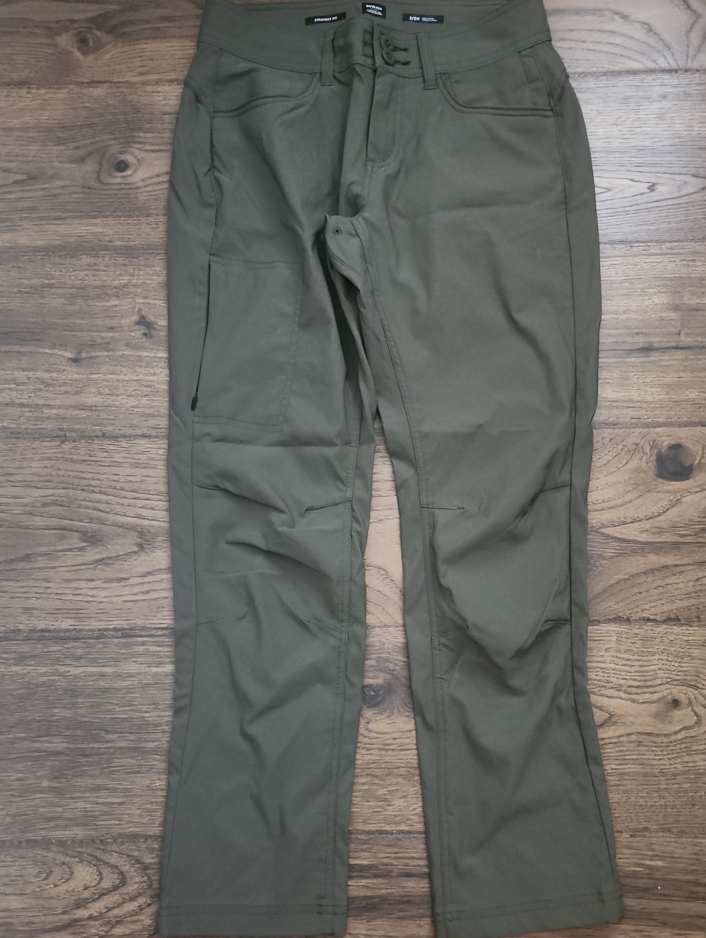 Prana Olive Green Boot-Cut Utility Pants Size 2 Short
